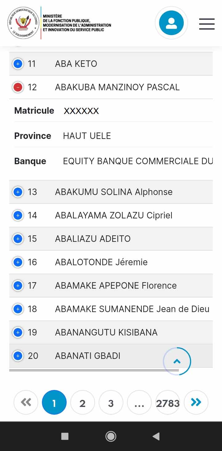 Liste des agents mécanisés en 2023