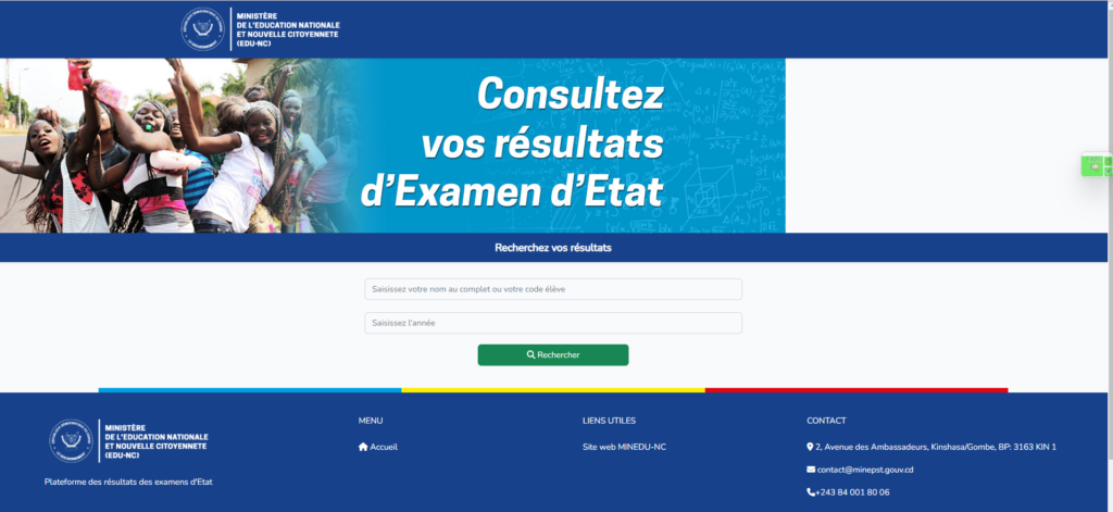 Vérifier le Résultat EXETAT 2024-2025