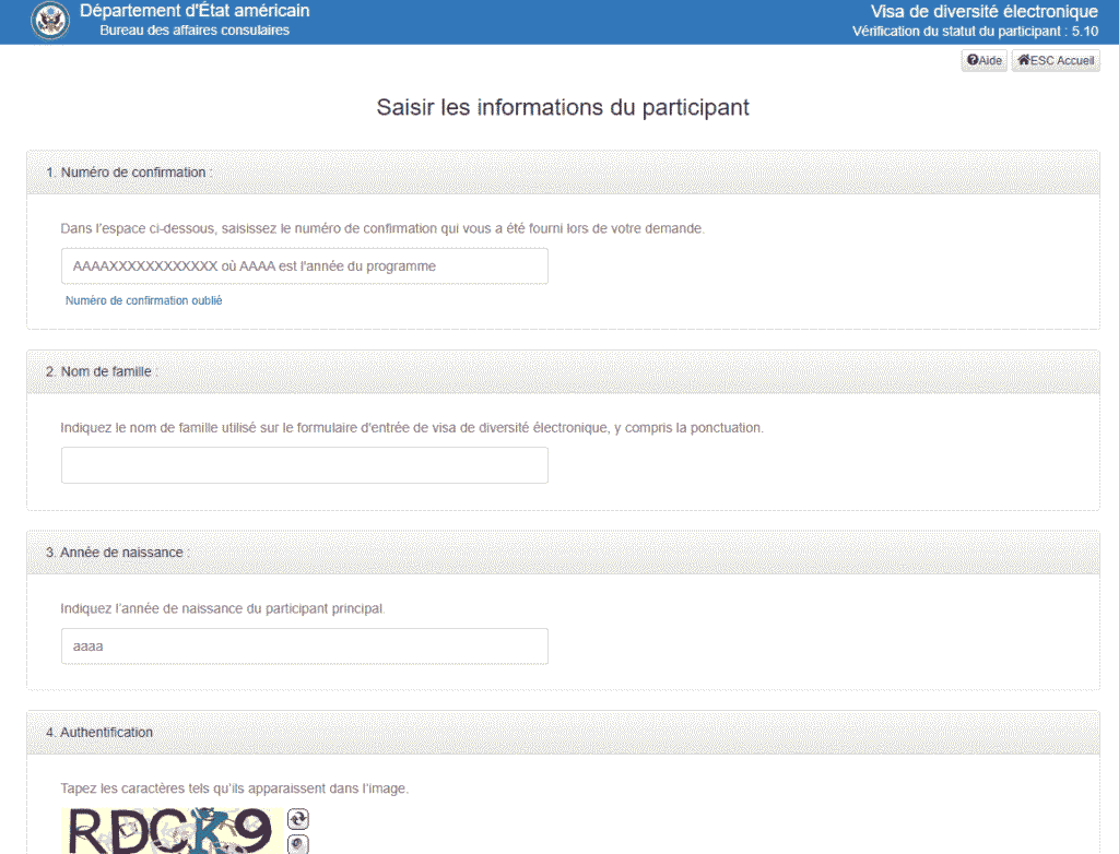 Résultats DV Lottery 2025-2026